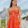 Farm Rio Pink Copacabana Mini Dress 1 Farm Rio Pink Copacabana Mini Dress -Farm Rio Store 306062 01