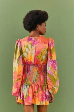 Farm Rio Sweet Forest Long Sleeve Mini Dress -Farm Rio Store 306085 03