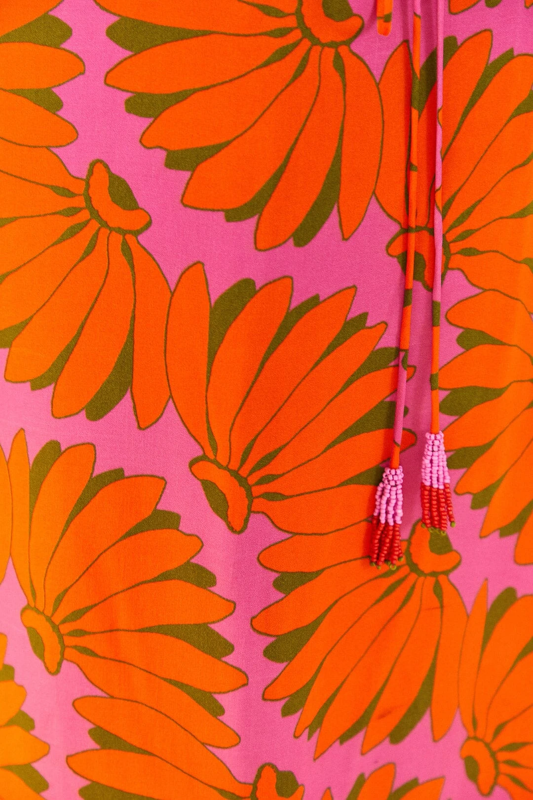 Farm Rio Pink CopacabanaLenzing™ Ecovero™ Viscose Cut Out Midi Dress 7 Farm Rio Pink CopacabanaLenzing™ Ecovero™ Viscose Cut Out Midi Dress - Image 5