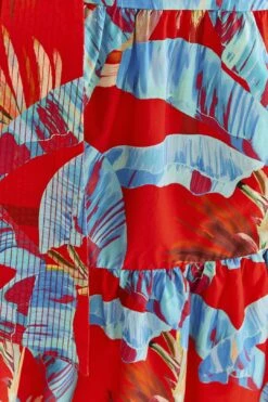 Farm Rio Red Sweet Jungle Midi Dress 13 Farm Rio Red Sweet Jungle Midi Dress -Farm Rio Store 306090 06