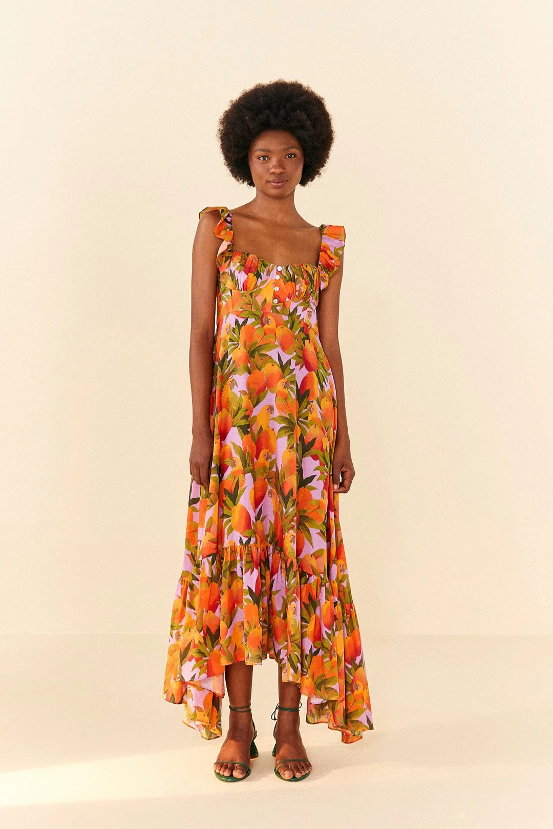 Lilac Mango Macaws Maxi Dress 6 Lilac Mango Macaws Maxi Dress - Image 4