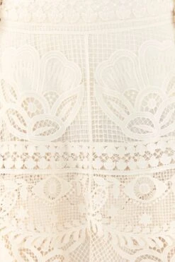 Farm Rio Off White Alucina Luz Guipire Midi Skirt 9 Farm Rio Off White Alucina Luz Guipire Midi Skirt -Farm Rio Store 306107 04