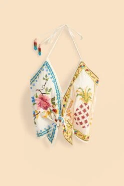 Farm Rio Grandma Gift Embroidered Halter Blouse 13 Farm Rio Grandma Gift Embroidered Halter Blouse -Farm Rio Store 306113 06