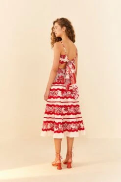 Farm Rio Off-White Rio Tiles Midi Skirt -Farm Rio Store 306126 03