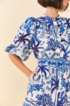 Farm Rio Sweet Rio Puff Sleeve Mini Dress -Farm Rio Store 306149 03