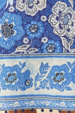 Farm Rio Blue Full Of Flowers Mini Dress -Farm Rio Store 306152 04