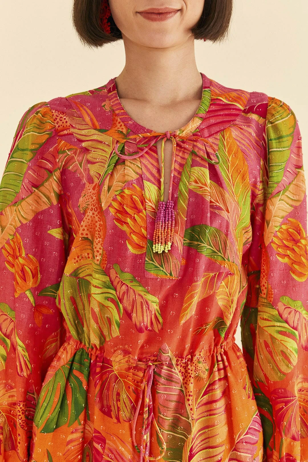 Farm Rio Orange Ombre Forest Mini Dress 5 Farm Rio Orange Ombre Forest Mini Dress - Image 3