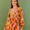 Farm Rio Lilac Mango Macaws Mini Dress -Farm Rio Store 306166 01