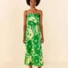 Farm Rio Tropical Groove Circle Cut Out Midi Dress -Farm Rio Store 306167 04