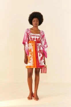 Farm Rio Tropical Dream Mini Dress -Farm Rio Store 306192 02