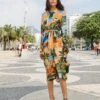 Farm Rio Carioca Lenzing⢠Ecovero⢠Viscose Midi Dress 1 Farm Rio Carioca Lenzing⢠Ecovero⢠Viscose Midi Dress -Farm Rio Store 306194 01