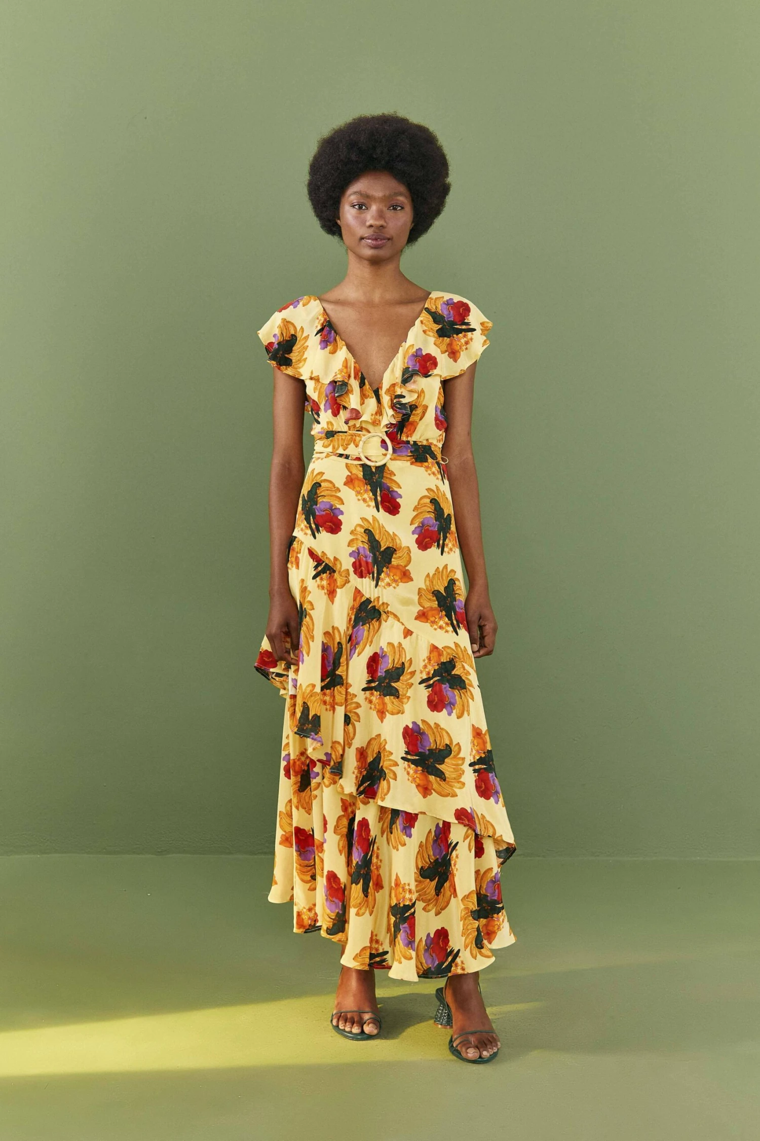 Farm Rio Banana Nest Midi Dress 4 Farm Rio Banana Nest Midi Dress - Image 2