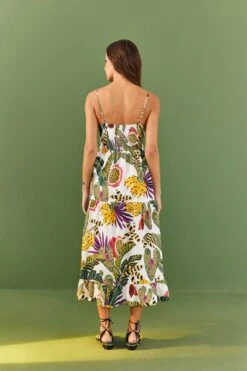 Farm Rio Striped Forest Maxi Dress -Farm Rio Store 306204 03