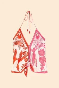 Farm Rio Tropical Dream Lenzing™ Ecovero™ Viscose Halter Blouse 9 Farm Rio Tropical Dream Lenzing™ Ecovero™ Viscose Halter Blouse -Farm Rio Store 306222 05