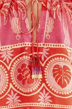 Farm Rio Red Summer Sunrise Blouse -Farm Rio Store 306223 06