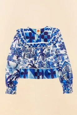 Farm Rio Sweet Rio Long Sleeve Blouse -Farm Rio Store 306236 06