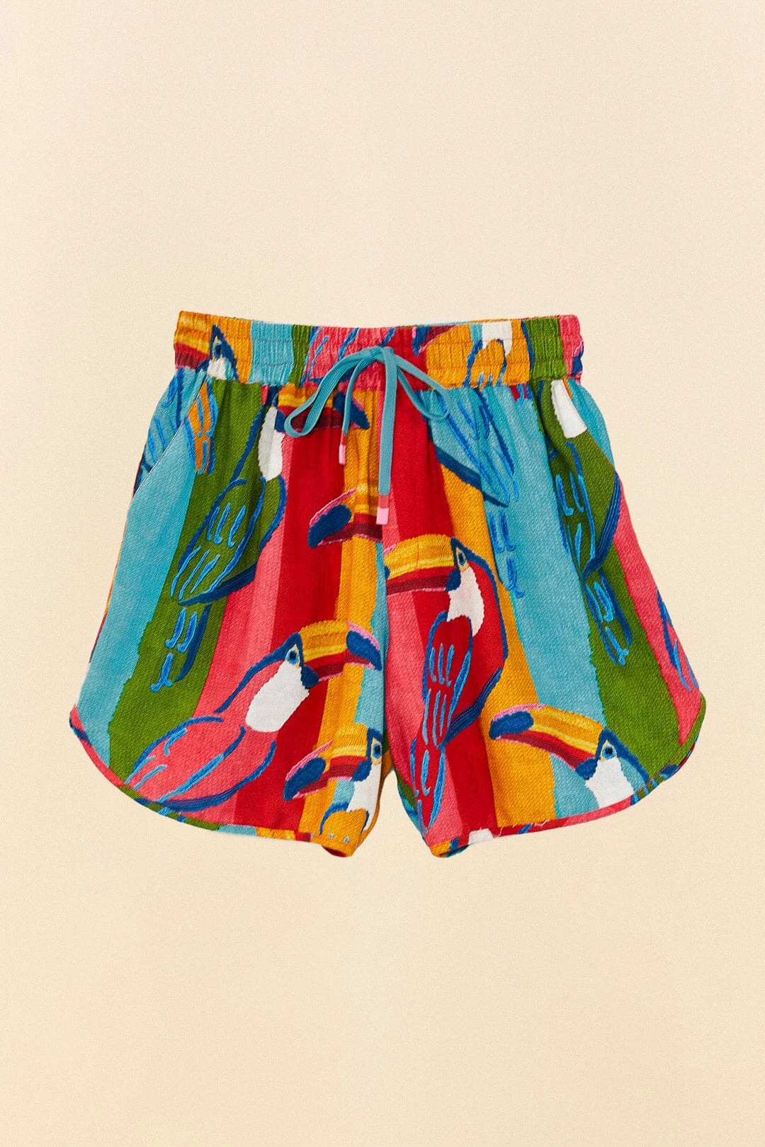 Farm Rio Wonderful Toucans Unisex Shorts 11 Farm Rio Wonderful Toucans Unisex Shorts - Image 9