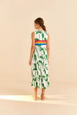 Farm Rio Off-White Rainbow Toucans Organic Cotton Maxi Dress 10 Farm Rio Off-White Rainbow Toucans Organic Cotton Maxi Dress -Farm Rio Store 306321 04