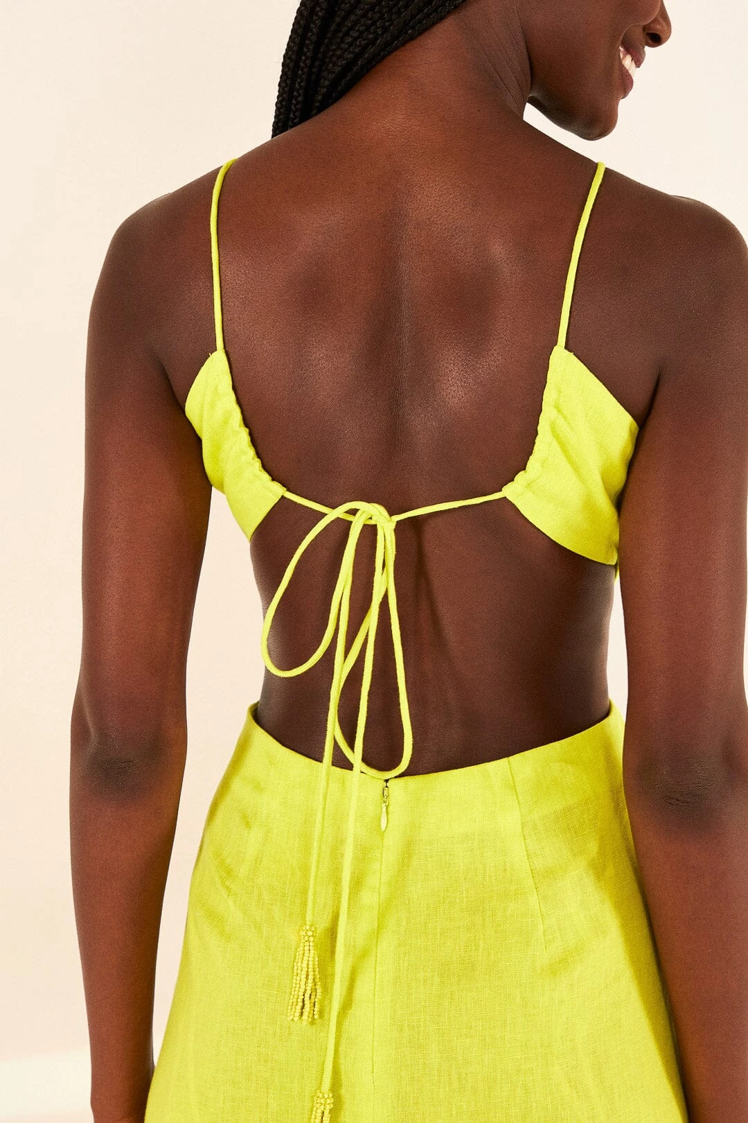 Farm Rio Lime Green Monstera Midi Dress 6 Farm Rio Lime Green Monstera Midi Dress - Image 4