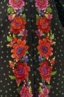 Farm Rio Black Blooming Garden Dress -Farm Rio Store 306333 05