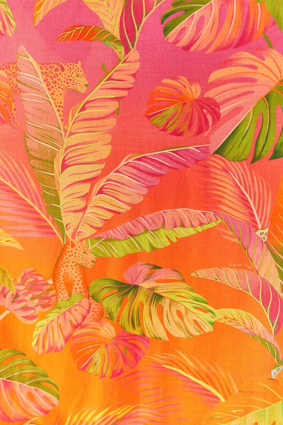 Farm Rio Orange Ombre Forest Maxi Dress 6 Farm Rio Orange Ombre Forest Maxi Dress - Image 4