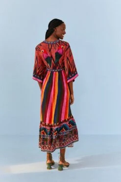 Macaw Show Maxi Dress 9 Macaw Show Maxi Dress -Farm Rio Store 306389 04