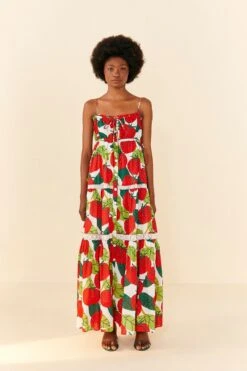 Farm Rio Tomato Midi Dress 10 Farm Rio Tomato Midi Dress -Farm Rio Store 306390 03