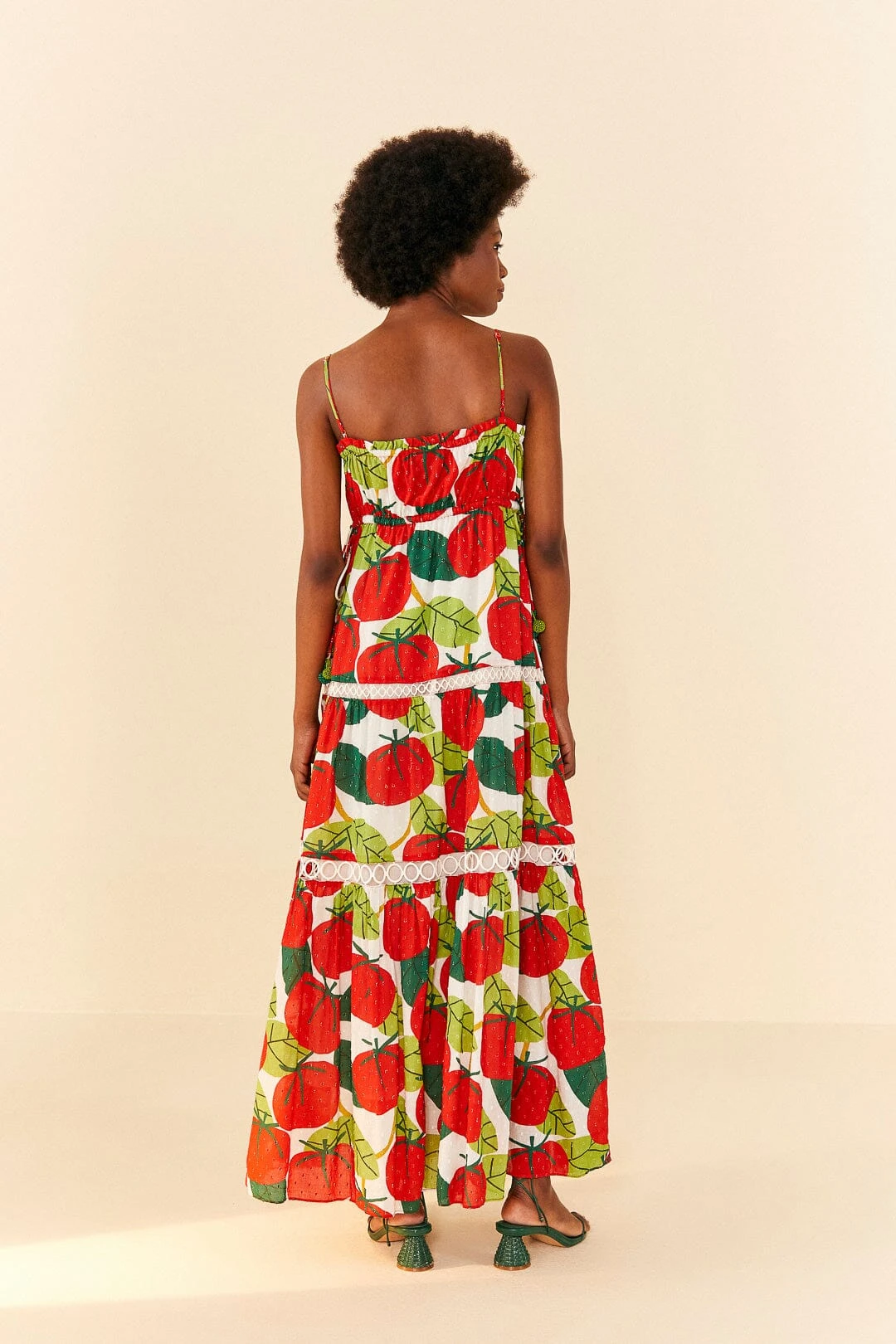 Farm Rio Tomato Midi Dress 6 Farm Rio Tomato Midi Dress - Image 4