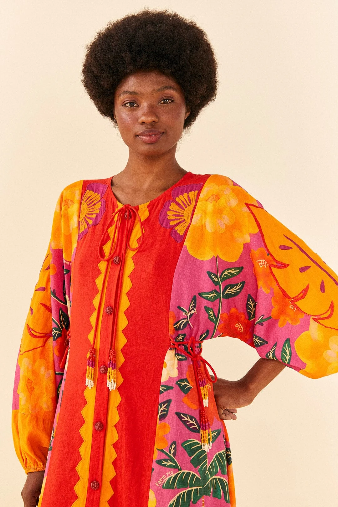 Farm Rio Sunset Patchwork Maxi Dress 5 Farm Rio Sunset Patchwork Maxi Dress - Image 3