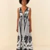 Black Macaw Elegance Maxi Dress 2 Black Macaw Elegance Maxi Dress -Farm Rio Store 306647 04