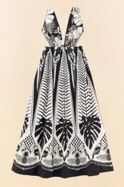 Black Macaw Elegance Maxi Dress -Farm Rio Store 306647 06