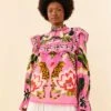 Farm Rio Pink Leopard Forest Blouse 1 Farm Rio Pink Leopard Forest Blouse -Farm Rio Store 306648 01