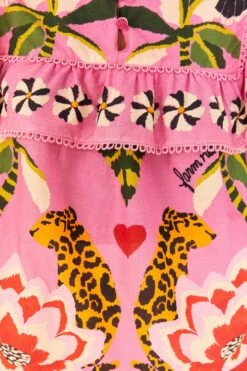 Farm Rio Pink Leopard Forest Blouse 11 Farm Rio Pink Leopard Forest Blouse -Farm Rio Store 306648 05