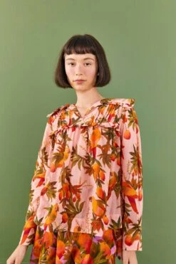 Farm Rio Pink Mango Trees Blouse