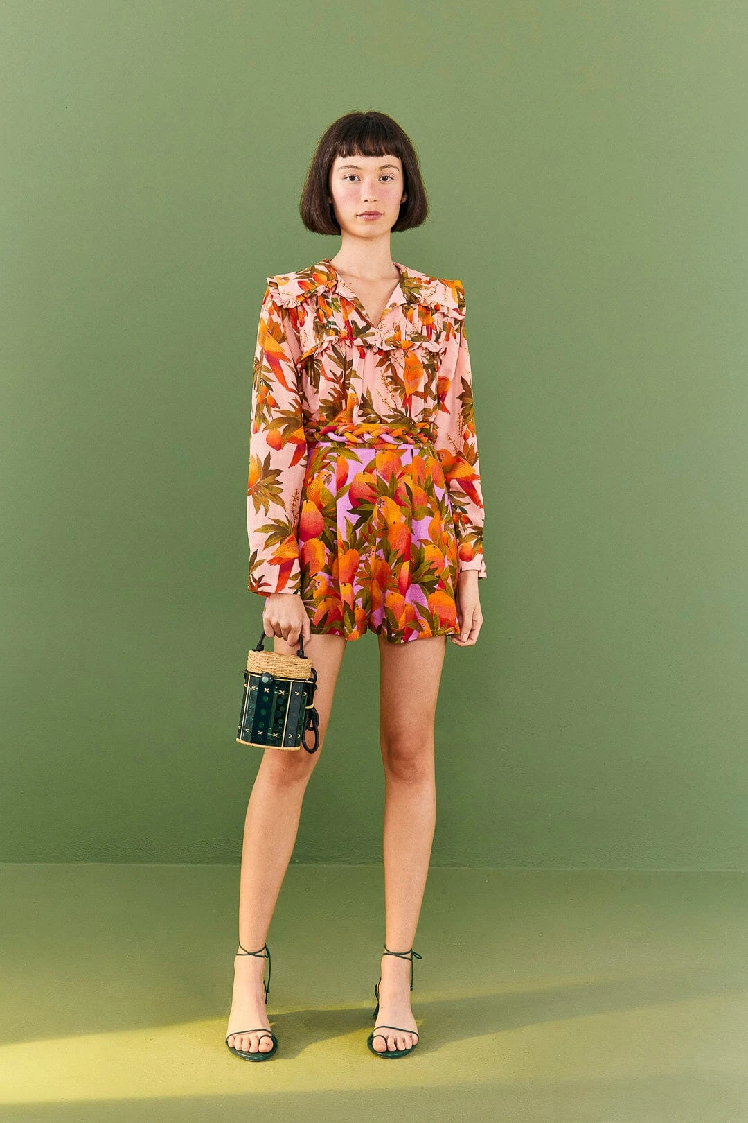 Farm Rio Pink Mango Trees Blouse 4 Farm Rio Pink Mango Trees Blouse - Image 2