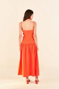 Farm Rio Orange Cut Out Midi Dress 11 Farm Rio Orange Cut Out Midi Dress -Farm Rio Store 306742 04 1