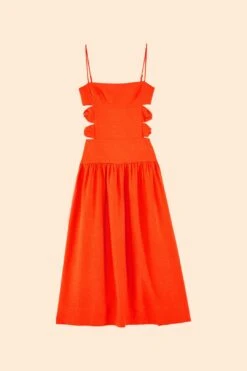 Farm Rio Orange Cut Out Midi Dress 13 Farm Rio Orange Cut Out Midi Dress -Farm Rio Store 306742 06 2