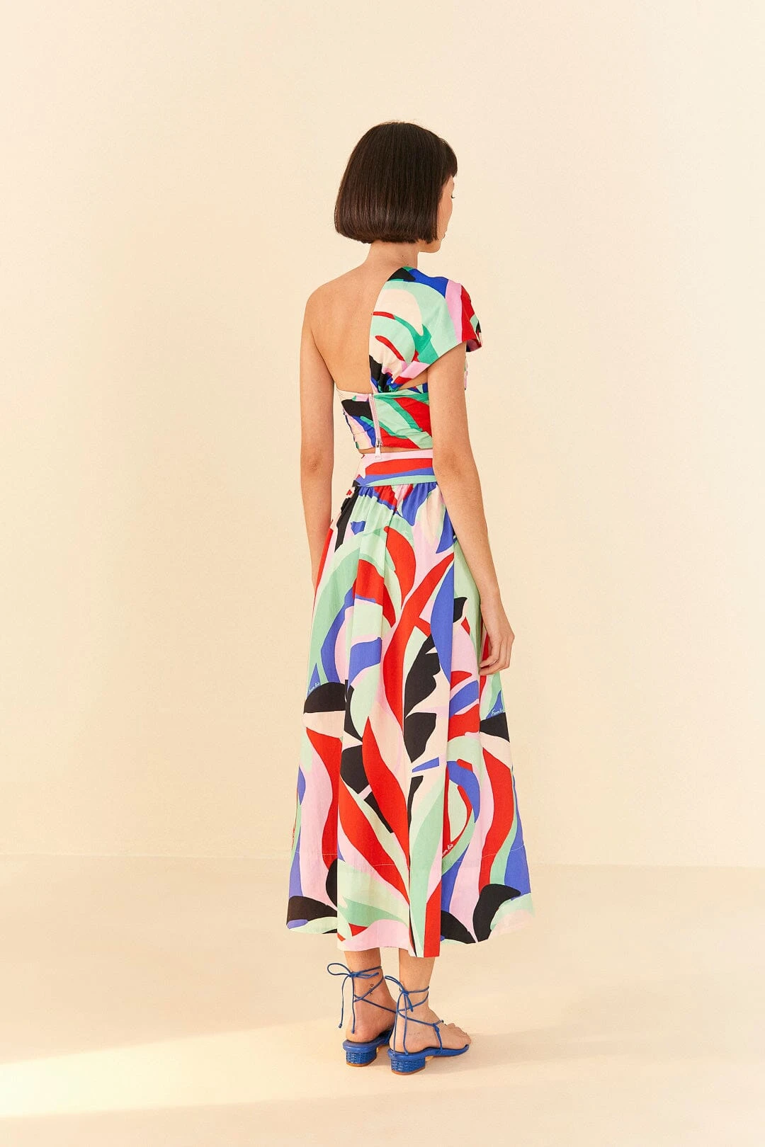 Farm Rio Colorful Monstera Midi Skirt 6 Farm Rio Colorful Monstera Midi Skirt - Image 4