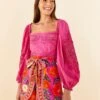 Farm Rio Pink Lace Blouse -Farm Rio Store 306900 01