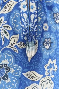 Farm Rio Blue Full Of Flowers Blouse 11 Farm Rio Blue Full Of Flowers Blouse -Farm Rio Store 306916 05