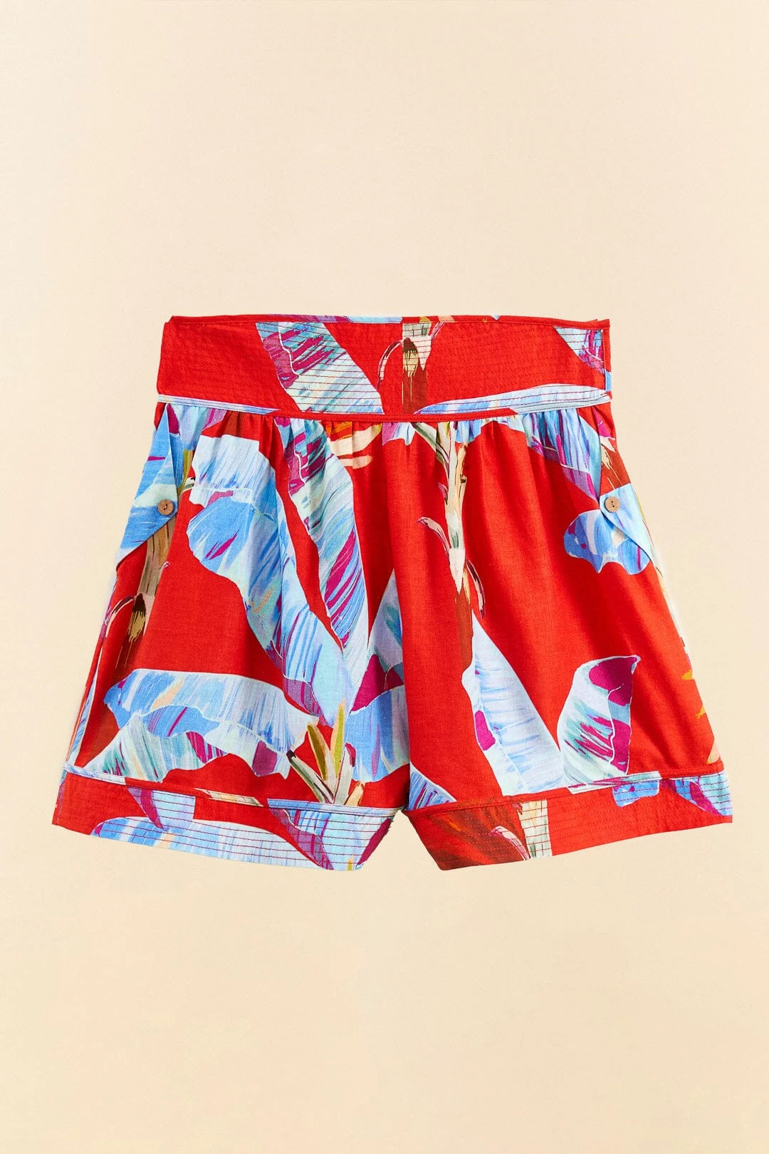 Farm Rio Red Sweet Jungle Organic Cotton Shorts 5 Farm Rio Red Sweet Jungle Organic Cotton Shorts - Image 4