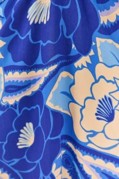 Farm Rio Blue Tropical Groove Lenzing™ Ecovero™ Viscose Midi Dress -Farm Rio Store 306997 05