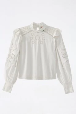 Farm Rio Off-White Romantic Blouse -Farm Rio Store 308187 06