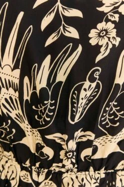 Farm Rio Black Graphic Floral Blouse -Farm Rio Store 308197 05