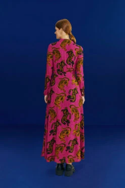 Farm Rio Pink Wild Leopards Maxi Dress 11 Farm Rio Pink Wild Leopards Maxi Dress -Farm Rio Store 308345 04