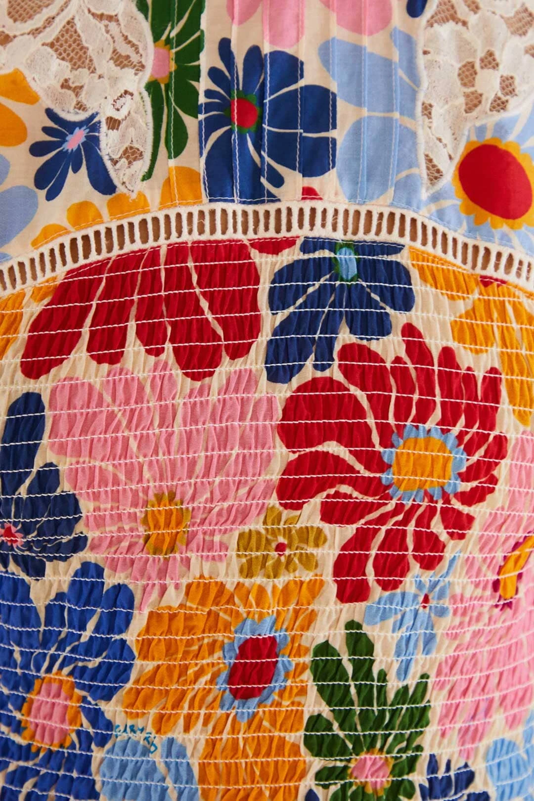 Farm Rio Sand Sunny Daisies Blouse 8 Farm Rio Sand Sunny Daisies Blouse - Image 6