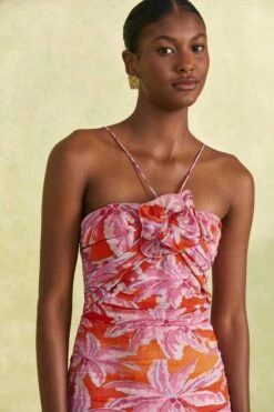 Farm Rio Red Coconut Tree Mini Dress 9 Farm Rio Red Coconut Tree Mini Dress -Farm Rio Store 309146 03