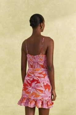 Farm Rio Red Coconut Tree Mini Dress 10 Farm Rio Red Coconut Tree Mini Dress -Farm Rio Store 309146 04