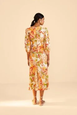Farm Rio Sand Leopard Forest Midi Dress 10 Farm Rio Sand Leopard Forest Midi Dress -Farm Rio Store 309150 04