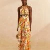 Farm Rio Sand Leopard Forest Maxi Dress -Farm Rio Store 309151 01